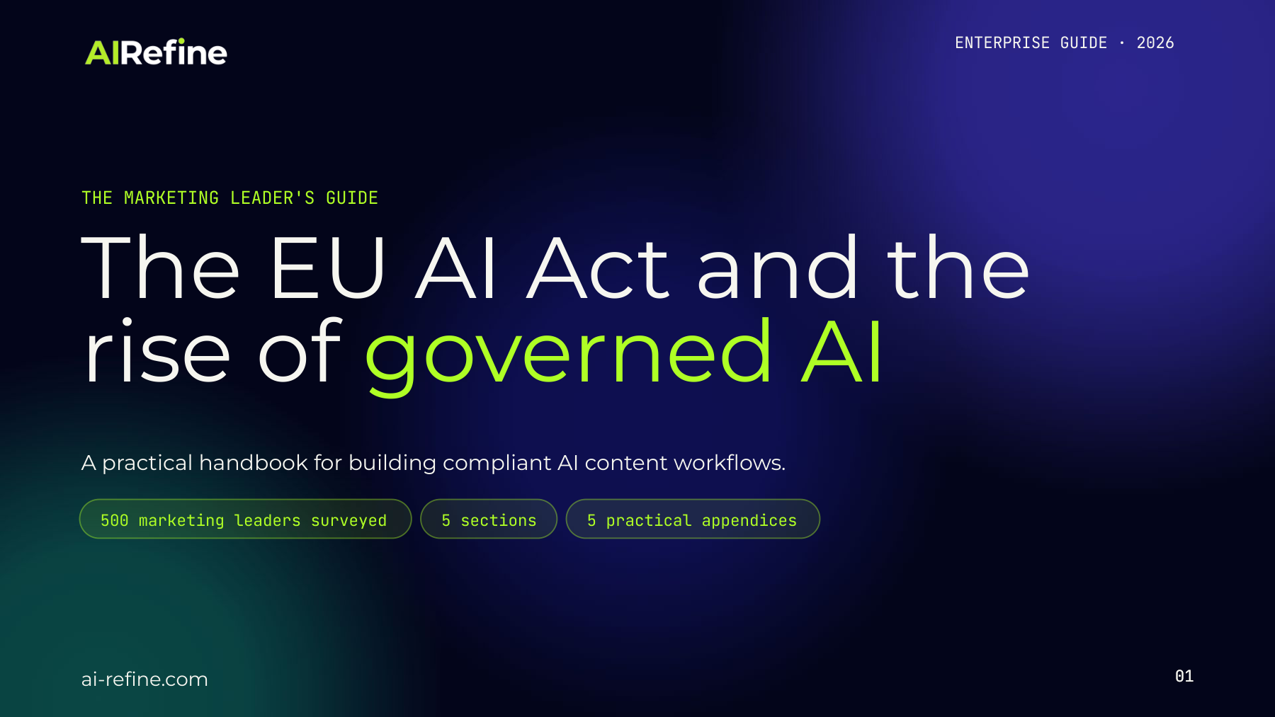 The Marketing Leader's Guide to the EU AI Act cover