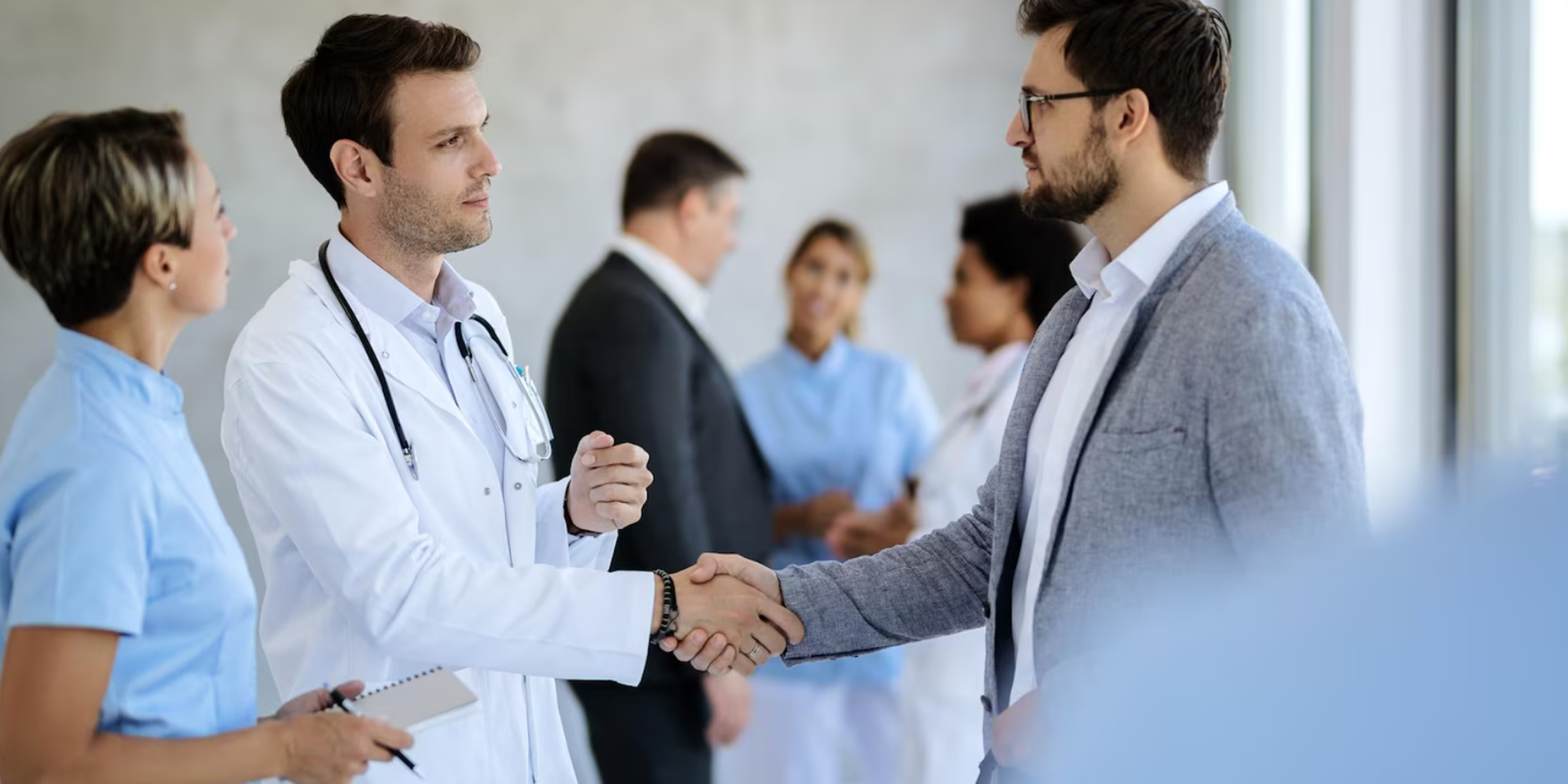 Doctor and healthcare professional in consultation