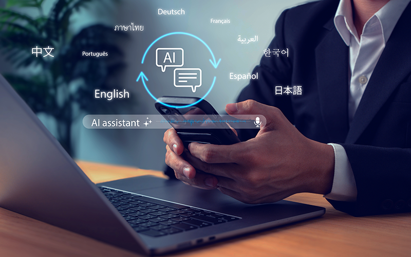 B2B marketer comparing AI translation and AI localisation for international content