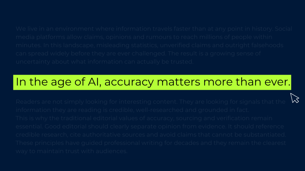 AI Refine | Why editorial accuracy matter more than ever4